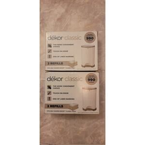 Dekor Classic Diaper pail Refills - LOT OF 2 -Read Description
